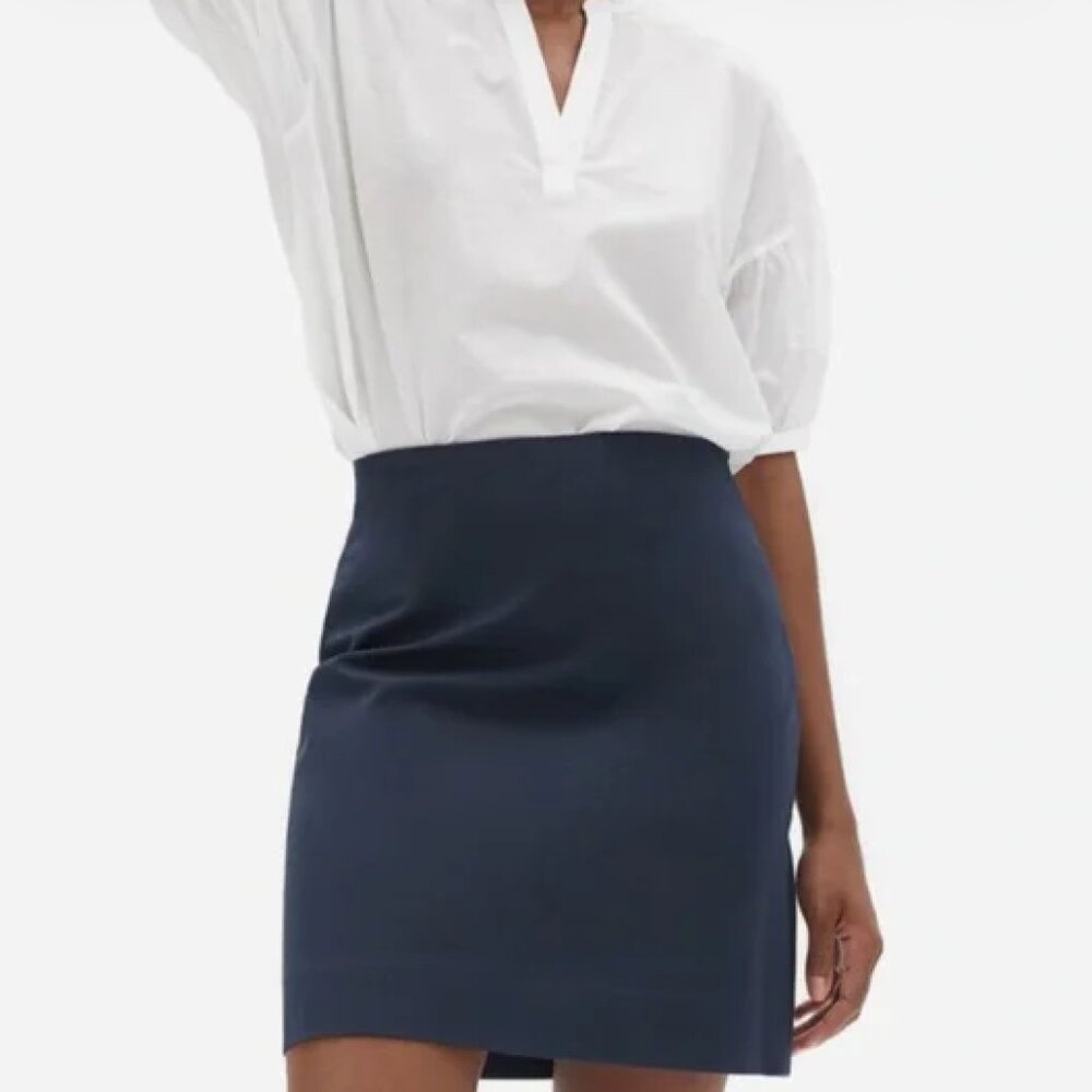Everlane navy mini skirt sz 2